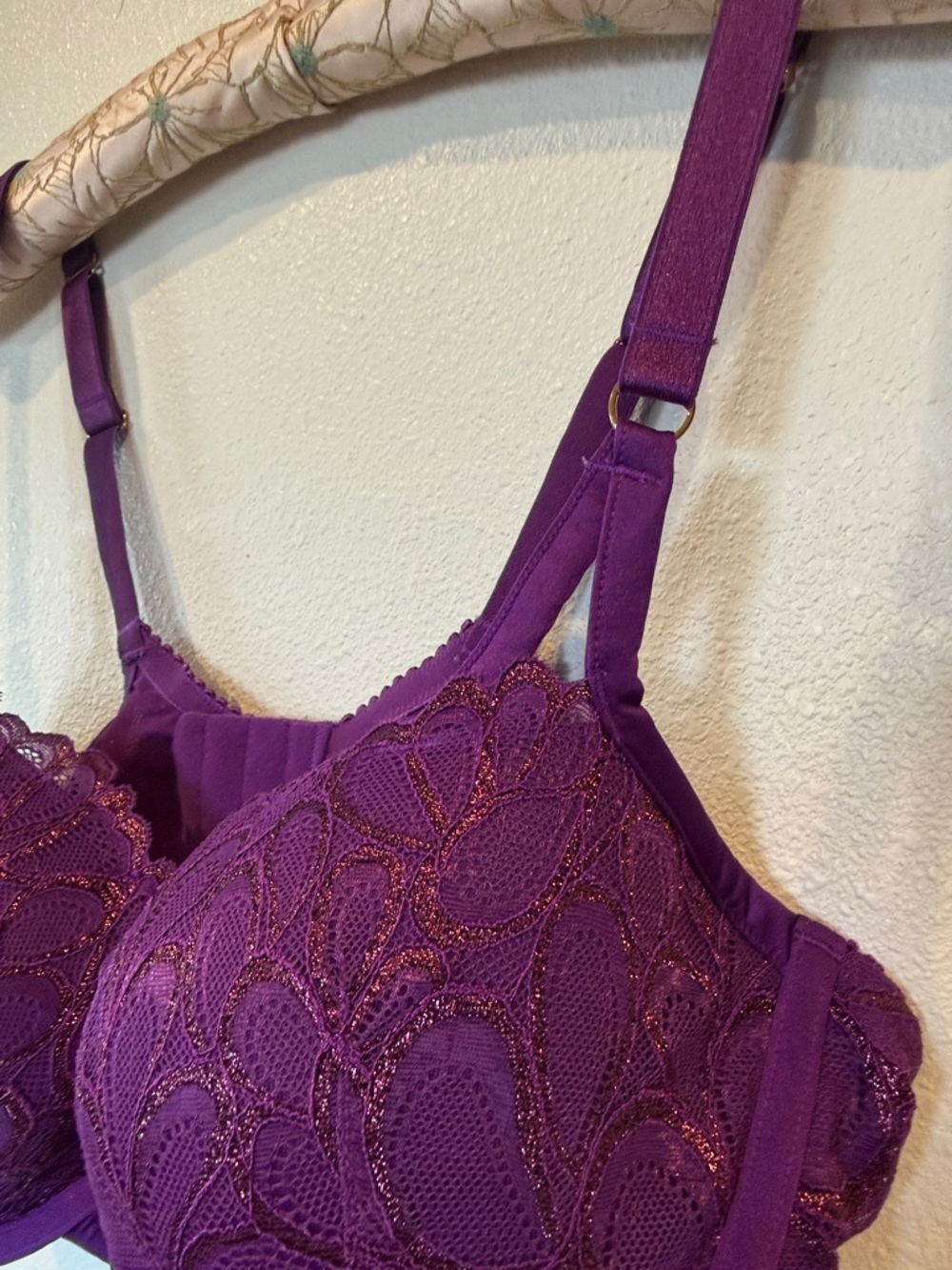 Savage X Fenty Purple Lace Underwire Bra - Picture 6 of 8